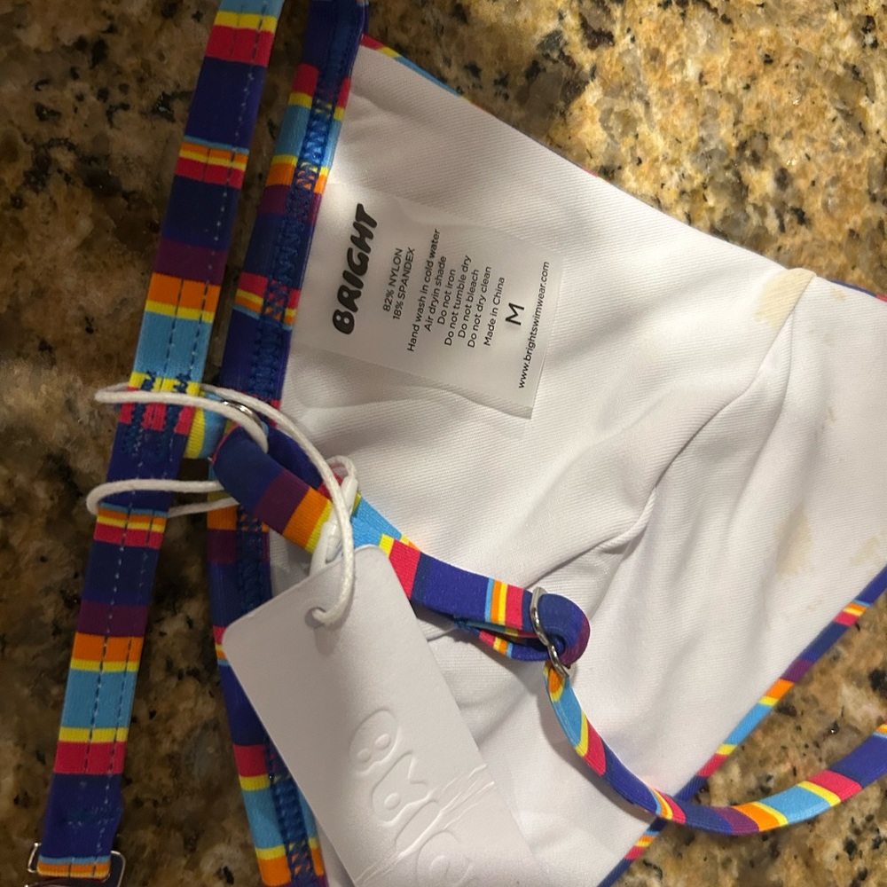Bright bikini top size medium